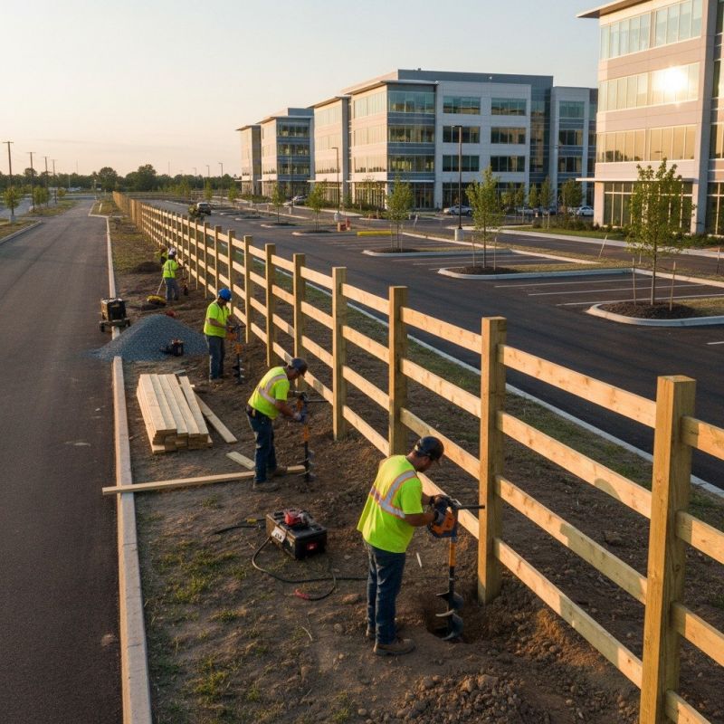 Rail Fence Installation