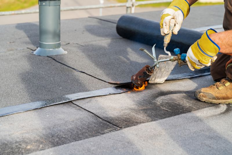 Single Ply Roof Installation