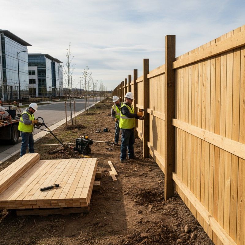 Wood Fence Installation